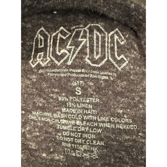 AC/DC Band T-Shirt Size Small Are You Ready Devil Graphic Tee Black Rock Tour - Picture 5 of 5